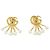 Orecchini a lobo Gucci 815292 I4620 Bianco D'oro