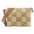 Bolsa de Ombro Gucci GG Canvas Marrom Camelo