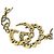 Bracciale con ciondoli Gucci Gold D'oro - vista 3