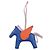 Hermès Hermes Rodeo Pegasus Accessory Bag Charm MM 083011CA Blu Arancione