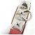 Hermès Hermes Rivale Double Tour 064644CK Armband Silber Rot - Ansicht 3
