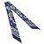 Hermès Hermes Les Leopards Bandana Twilly Scarf Muffler Bianco Blu