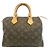 Borsa Boston Louis Vuitton Monogram Speedy 25cm Marrone
