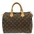 Borsa Boston Louis Vuitton Monogram Speedy Marrone
