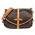 Borsa a tracolla Louis Vuitton Monogram Saumur Marrone