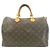 Borsa Boston Louis Vuitton Monogram Speedy Marrone