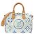 Borsa Boston Louis Vuitton Monogram Tile Speedy Bandoulière Blu