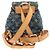Zaino Louis Vuitton Monogram Denim Sac Ad PM Blu - vista 2
