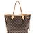 Bolso Louis Vuitton Monogram Neverfull MM Castaño Fucsia