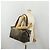 Borsa Boston SAINT LAURENT PVC Leather Gray Beige Auth ep15716 Marrone - vista 22