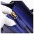 Céline Borsa a mano CELINE Luggage Micro Shopper in pelle blu e oro Auth 201981A D'oro - vista 10