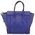 Céline Borsa a mano CELINE Luggage Micro Shopper in pelle blu e oro Auth 201981A D'oro - vista 2