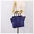 Céline Borsa a mano CELINE Luggage Micro Shopper in pelle blu e oro Auth 201981A D'oro - vista 23