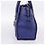Céline Borsa a mano CELINE Luggage Micro Shopper in pelle blu e oro Auth 201981A D'oro - vista 4