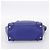 Céline Borsa a mano CELINE Luggage Micro Shopper in pelle blu e oro Auth 201981A D'oro - vista 5