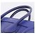 Céline Borsa a mano CELINE Luggage Micro Shopper in pelle blu e oro Auth 201981A D'oro - vista 8