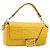 Borsa a spalla FENDI Zucca Mamma Baguette in pelle Gialla 8BR600 Auth yk20853SAM Giallo
