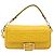 Borsa a spalla FENDI Zucca Mamma Baguette in pelle Gialla 8BR600 Auth yk20853SAM Giallo - vista 13
