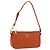 PRADA Accessory Pouch Saffiano leather Orange Gold Auth 200537V Golden