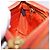 PRADA Accessory Pouch Saffiano leather Orange Gold Auth 200537V Golden - view 22