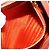 PRADA Accessory Pouch Saffiano leather Orange Gold Auth 200537V Golden - view 24