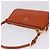 PRADA Accessory Pouch Saffiano leather Orange Gold Auth 200537V Golden - view 6