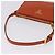 PRADA Accessory Pouch Saffiano leather Orange Gold Auth 200537V Golden - view 7