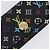 LOUIS VUITTON Multicolor Multicles 4 Key Case Black M93732 LV Auth hk4079 Nero - vista 17