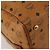 Bolsa Boston MCM Logogram Vicetos PVC Couro Marrom Dourado Auth 199670 - vista 17