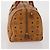 Bolsa Boston MCM Logogram Vicetos PVC Couro Marrom Dourado Auth 199670 - vista 4