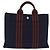 Hermès Borsa HERMES Fourre Tout PM cotone Navy Silver Auth 199880 Argento Blu navy - vista 13