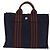Hermès Borsa HERMES Fourre Tout PM cotone Navy Silver Auth 199880 Argento Blu navy - vista 2