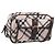 Borsa a tracolla BURBERRY Nova Check Blue Label Canvas Beige Silver Auth bs36934 Argento