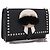 Borsa a tracolla con catena FENDI in pelle nera e argento 8M0346 Auth 202140 Nero