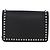 Borsa a tracolla con catena FENDI in pelle nera e argento 8M0346 Auth 202140 Nero - vista 2