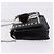 Borsa a tracolla con catena FENDI in pelle nera e argento 8M0346 Auth 202140 Nero - vista 4