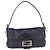 Borsa a tracolla FENDI Mamma Baguette perline Navy Silver Auth yk20785SAM Argento Blu navy - vista 13