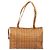 Borsa Tote MCM Vicetos Logogram PVC Leather Brown Gold Auth 198306 Marrone D'oro - vista 2