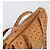 Borsa Tote MCM Vicetos Logogram PVC Leather Brown Gold Auth 198306 Marrone D'oro - vista 6