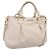 Borsa Miu Miu Vittero Dino Leather 2way Ivory Gold Auth 201929A D'oro Crudo