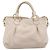 Borsa Miu Miu Vittero Dino Leather 2way Ivory Gold Auth 201929A D'oro Crudo - vista 2