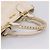 Borsa Miu Miu Vittero Dino Leather 2way Ivory Gold Auth 201929A D'oro Crudo - vista 7