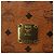 Borsa a tracolla MCM Vicetos in pelle marrone tono oro Auth BA15404 - vista 12