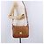 Borsa a tracolla MCM Vicetos in pelle marrone tono oro Auth BA15404 - vista 22