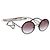 Gafas de sol degradadas de triple cadena CHANEL COCO Mark Pearl, plástico, Wine Red Silver CC Auth SW2690M Plata Burdeos