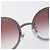 Gafas de sol degradadas de triple cadena CHANEL COCO Mark Pearl, plástico, Wine Red Silver CC Auth SW2690M Plata Burdeos - vista 15