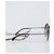 Gafas de sol degradadas de triple cadena CHANEL COCO Mark Pearl, plástico, Wine Red Silver CC Auth SW2690M Plata Burdeos - vista 4