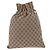 Borsa a coulisse GUCCI GG Canvas Beige Silver 014 1136 Auth hk4124 Argento - vista 2