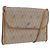 Sac à bandoulière Christian Dior Honeycomb PVC Leather Beige Gold Tone Auth 202260
