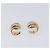 GIVENCHY Celine Earring metal 2 Set Gold Tone Auth ka6049 - Ansicht 2